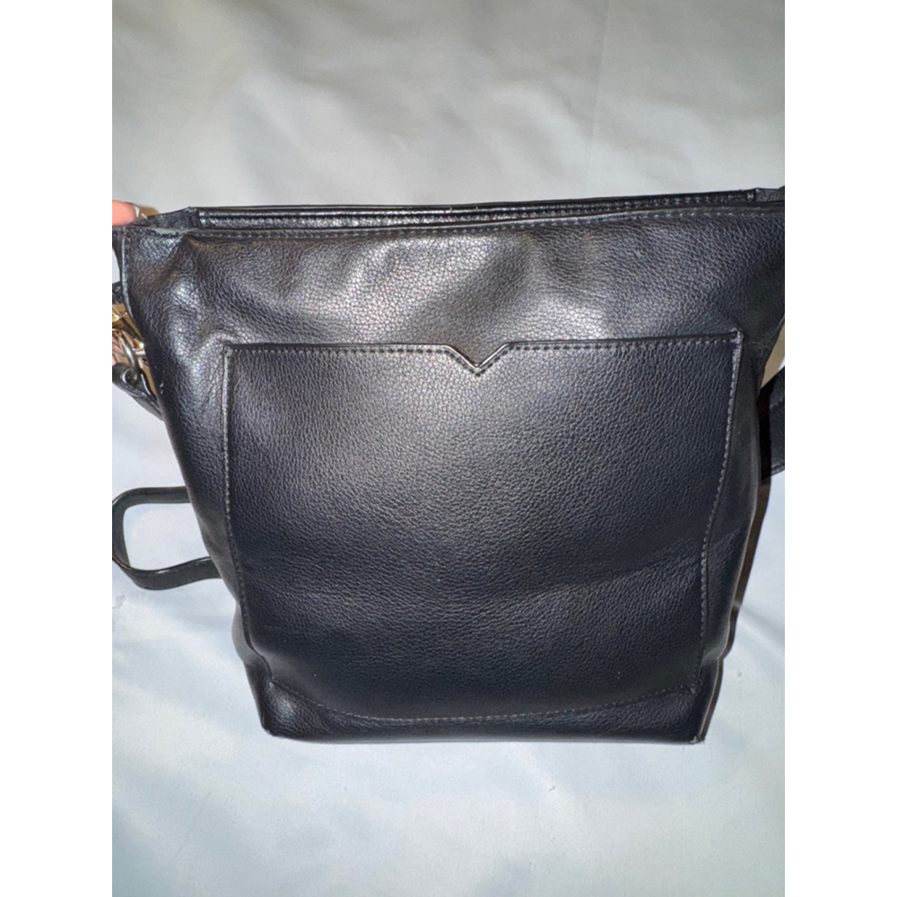 Old Navy Bucket Bag Tote Crossbody Shoulder Bag Medium Black - Picture 6 of 11